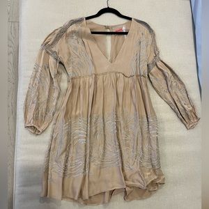 Beautiful Free People golden boho dress